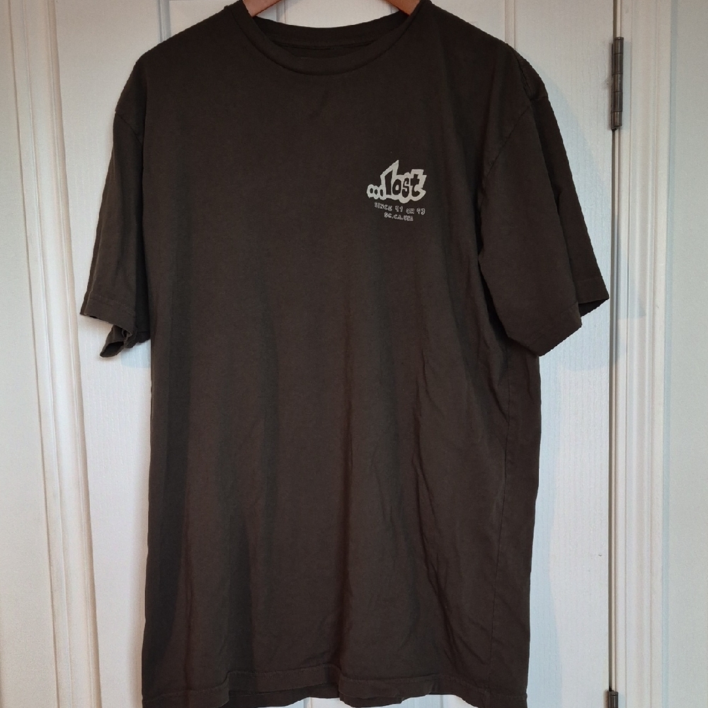 Lost Men's Dark Brown Short Sleeve Tee